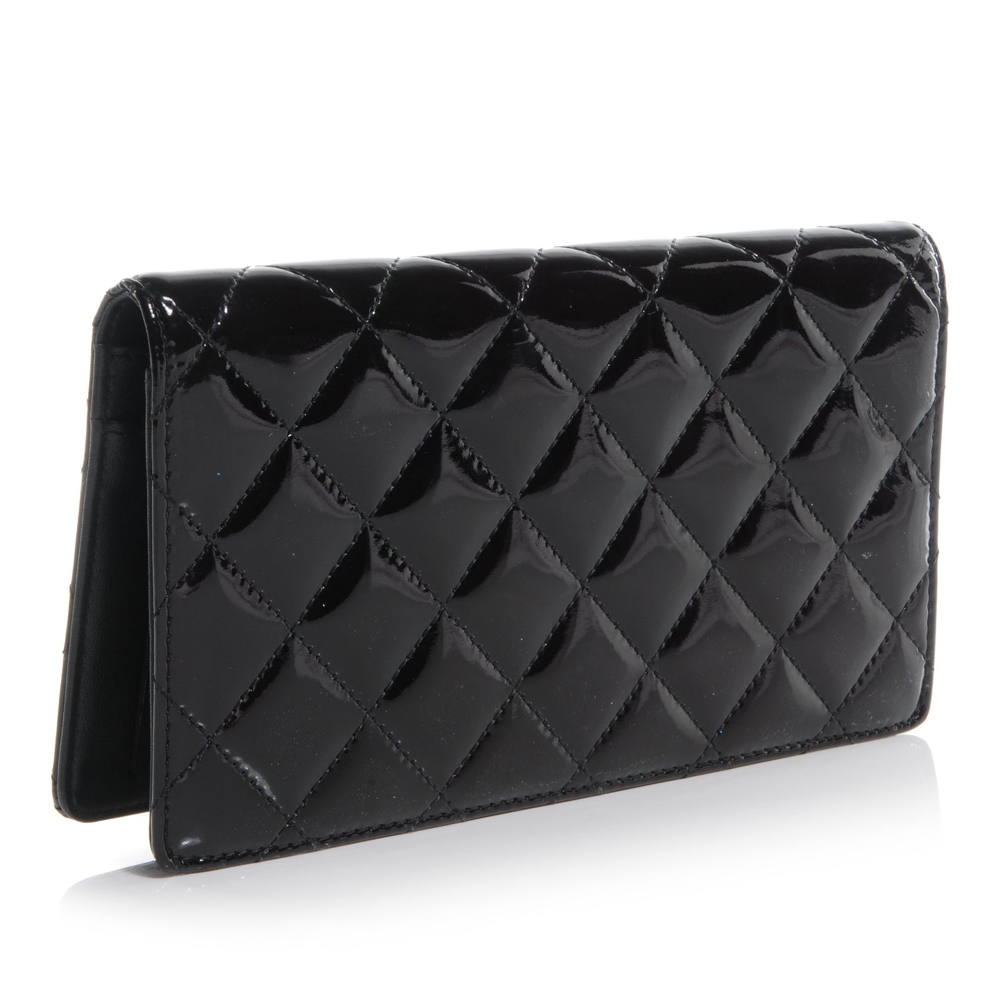 Patent Brilliant Yen Wallet Black