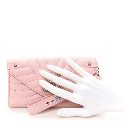 Louis Vuitton Calfskin New Wave Long Wallet Smoothie Pink 2 of 6