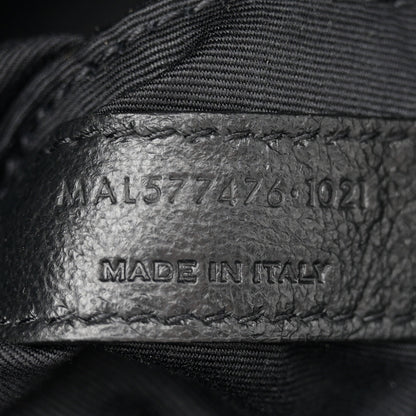 Saint Laurent Lambskin Quilted Small Loulou Puffer Monogram Chain Satchel Black 7 of 10