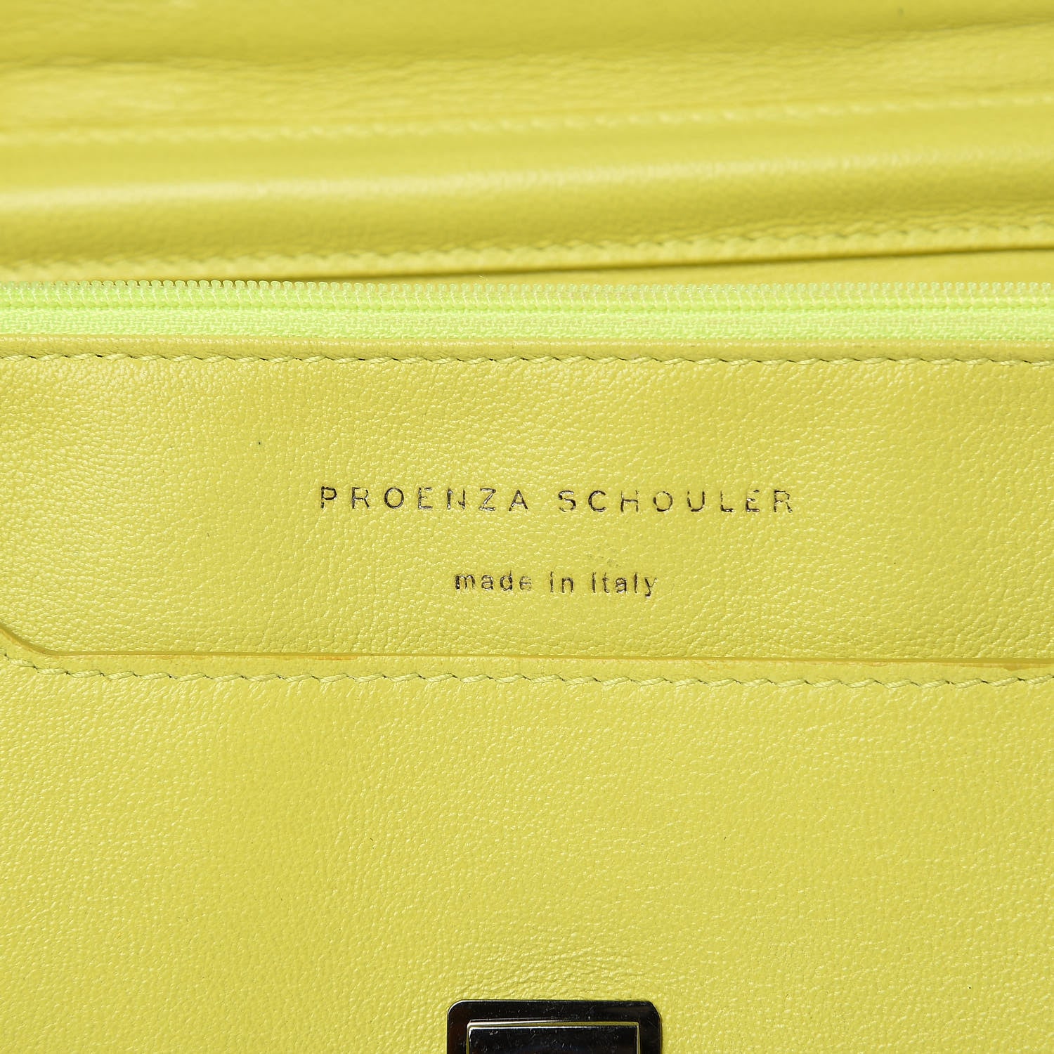 Proenza Schouler Lambskin PS1 Large Chain Wallet Sunshine 6 of 15