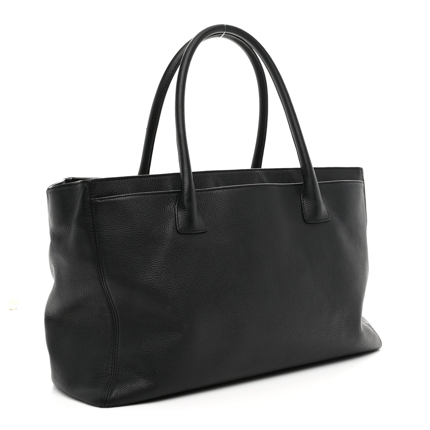 Chanel Calfskin Cerf Executive Shopper Tote Black 3 of 10