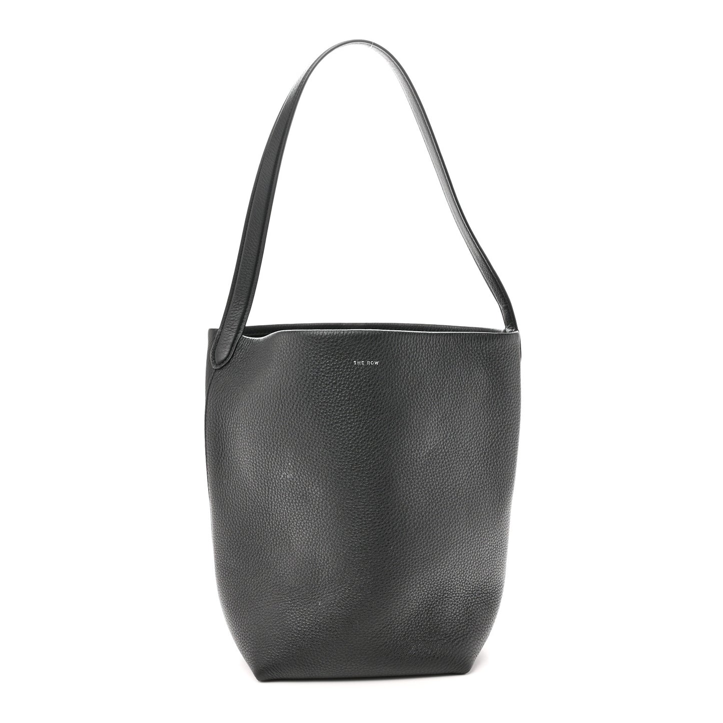 Grained Calfskin Medium N/S Park Tote Black
