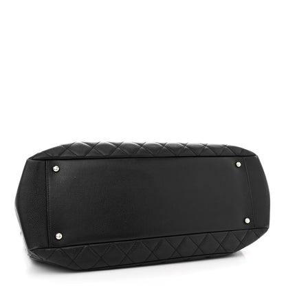 Chanel Caviar Quilted XL Grand Shopping Tote GST Black 4 of 17