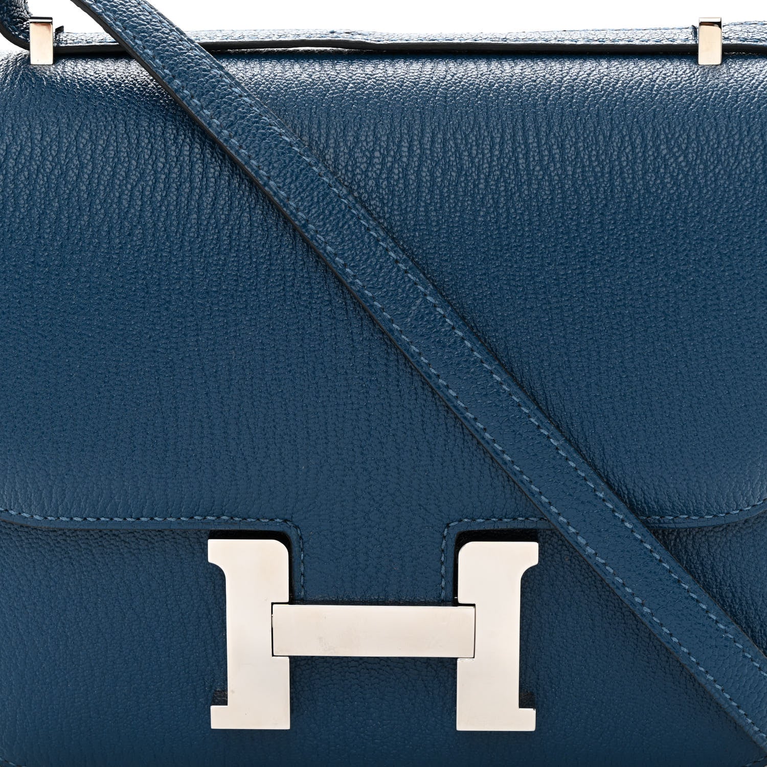 Hermes Chevre Mysore Verso Constance 18 Bleu De Prusse Vert Verone 8 of 11