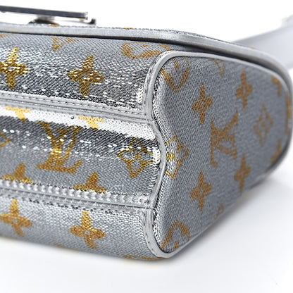 Louis Vuitton Sequins Monogram Twist Shoulder Bag PM Gold Silver 11 of 11