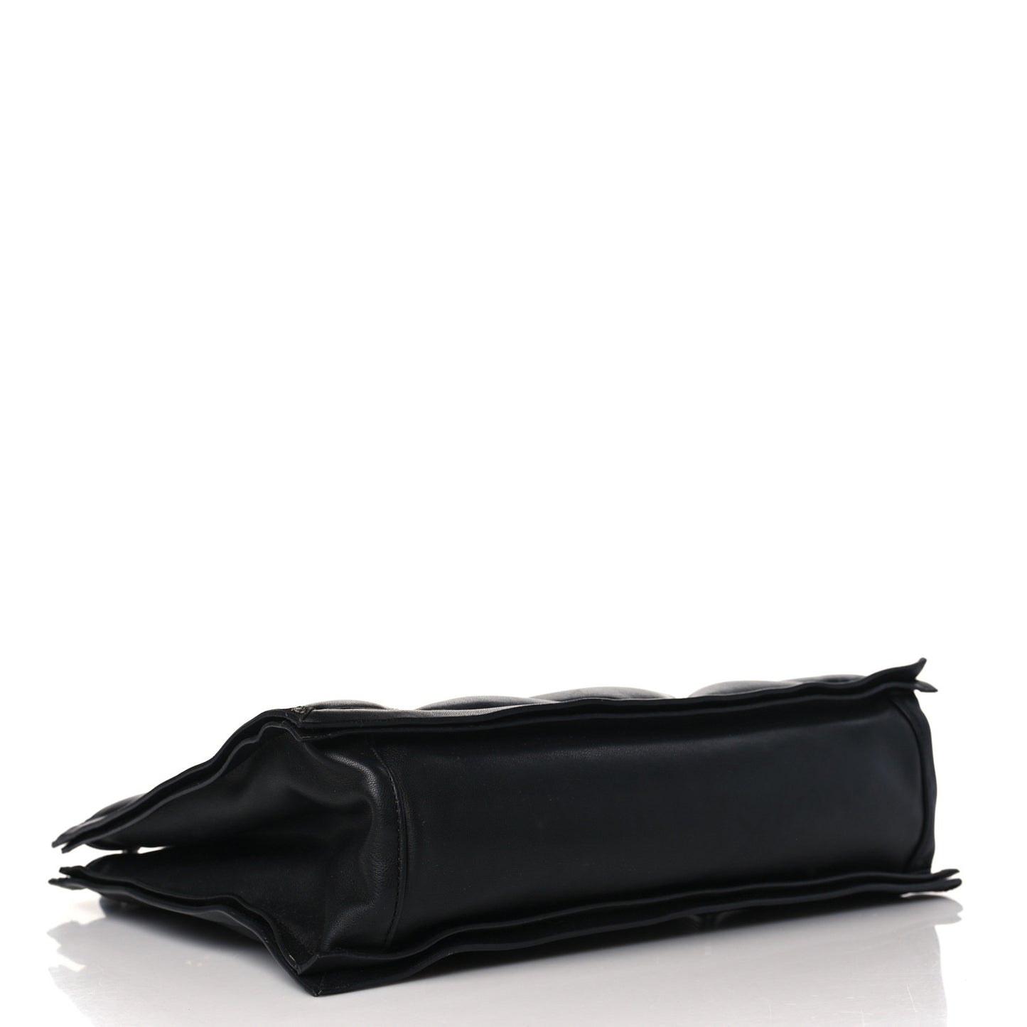Calfskin Studded Viva Bow Tote Black