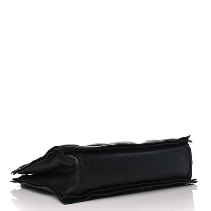 Salvatore Ferragamo Calfskin Studded Viva Bow Tote Black 4 of 9