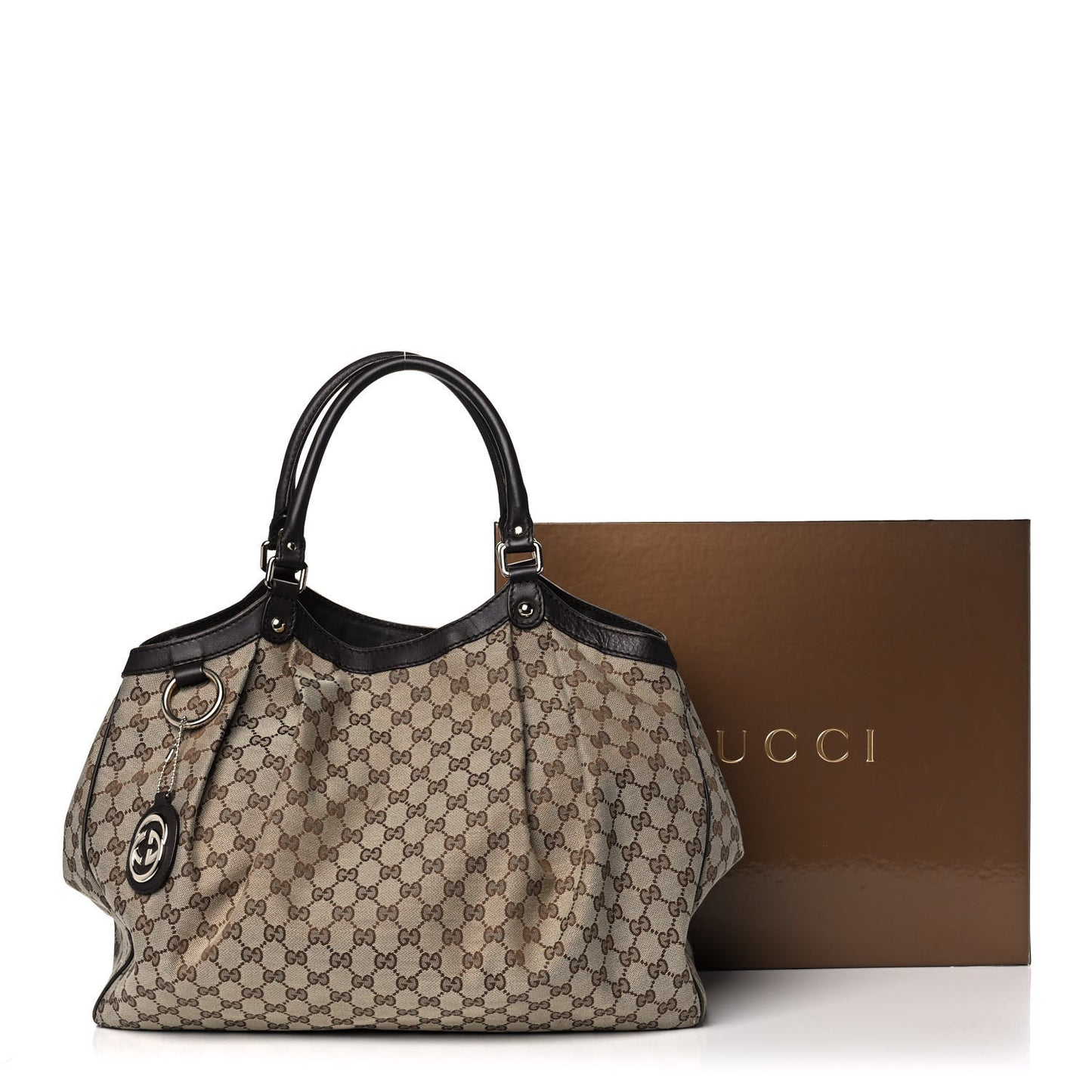 Monogram Large Sukey Tote Dark Brown