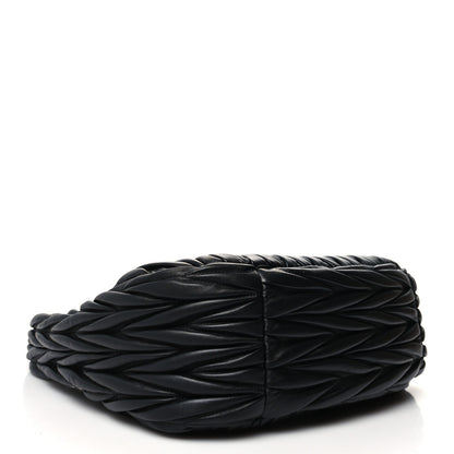 Miu Miu Nappa Matelasse Wander Large Hobo Black 4 of 9