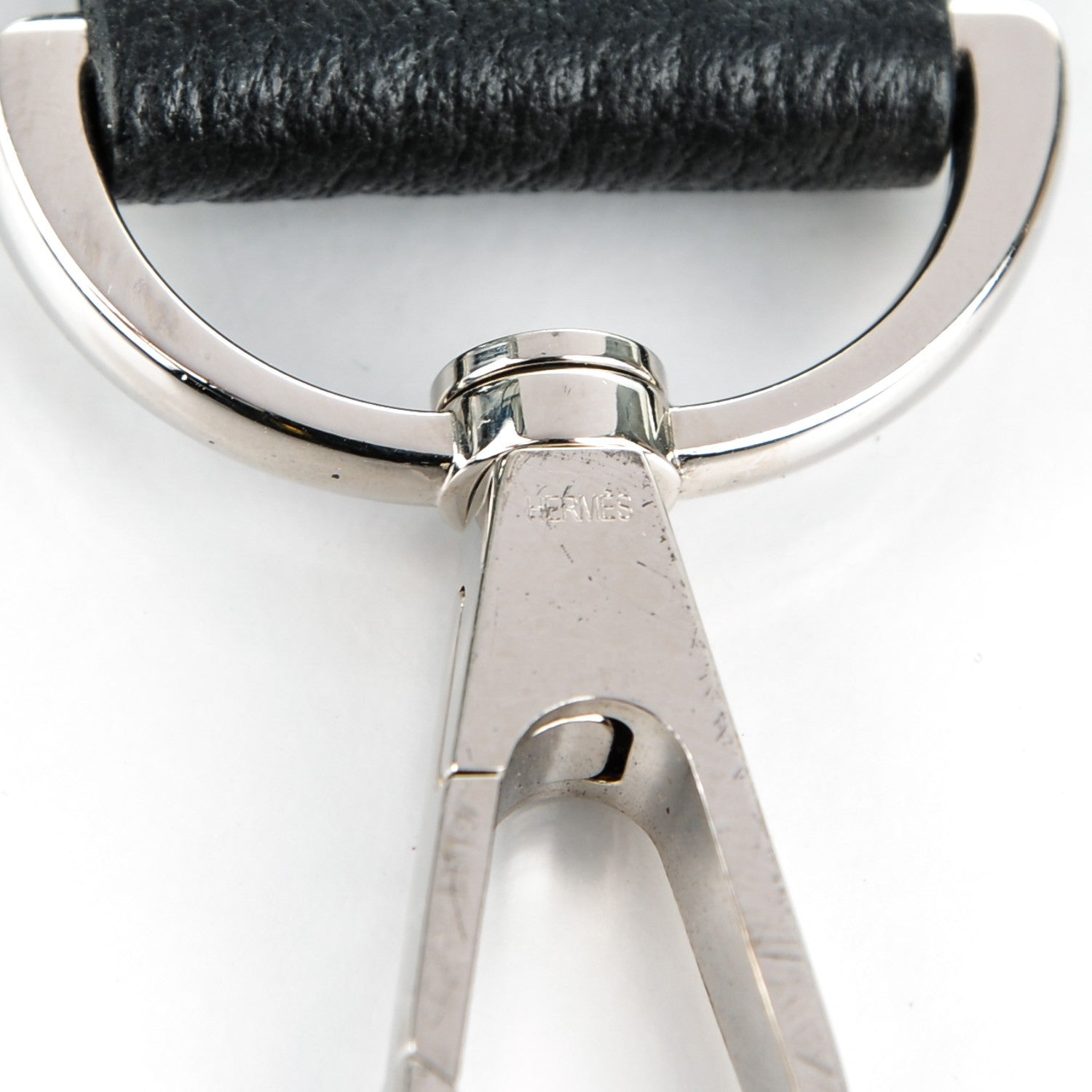 Hermes Toile Taurillon Clemence Shoulder Strap Black 5 of 8