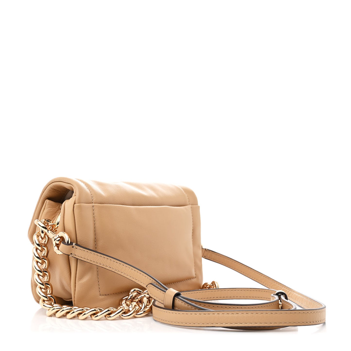 Lambskin The Mini Pillow Bag Iced Coffee