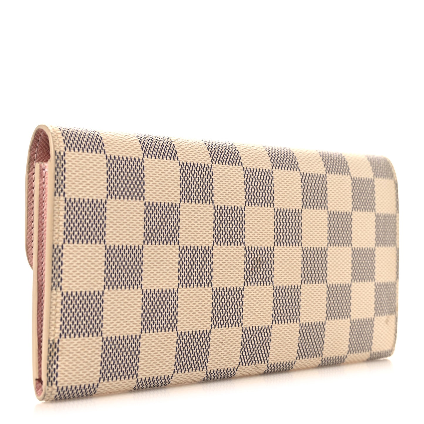 Damier Azur Emilie Wallet Rose Ballerine