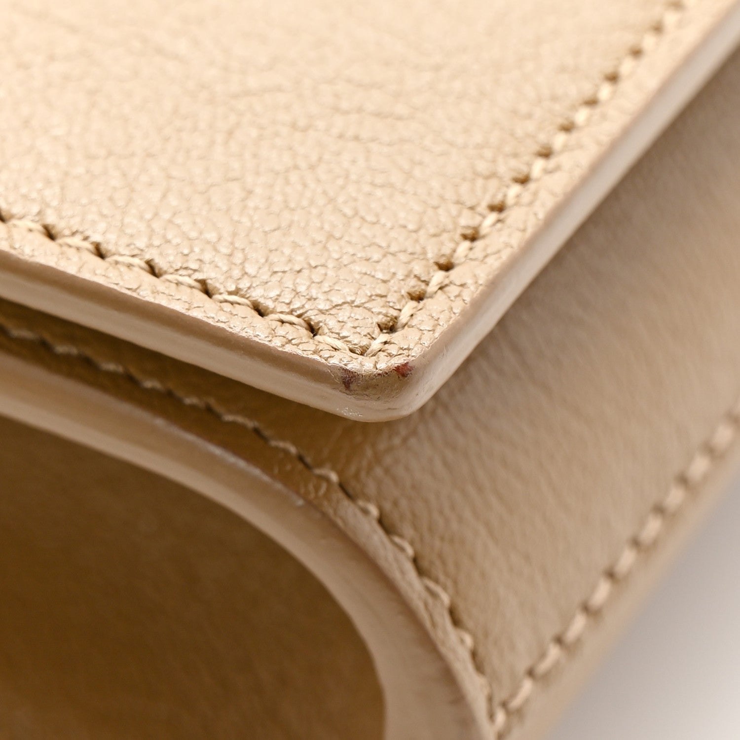 Saint Laurent Calfskin Monogram Large Belle De Jour Clutch Beige 11 of 11