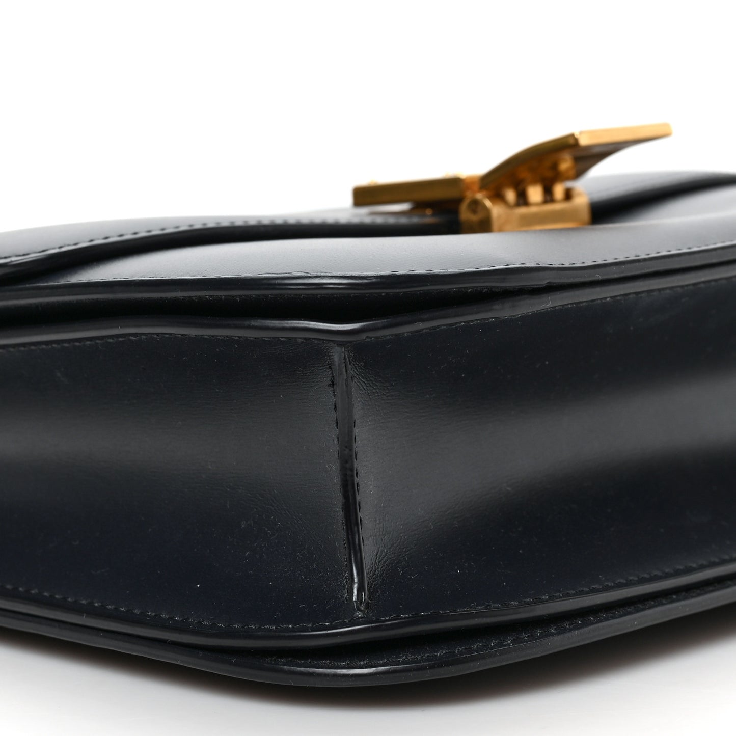 Box Calfskin Medium Classic Box Flap Bag Navy