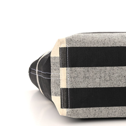 Burberry Coated Canvas Mega Check Medium Doodle Tote Black 7 of 8