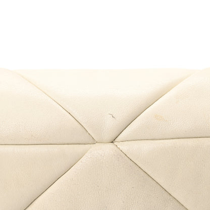 Prada Nappa Re-Nylon Triangle Quilted Patchwork System Flap Shoulder Bag White 14 of 14