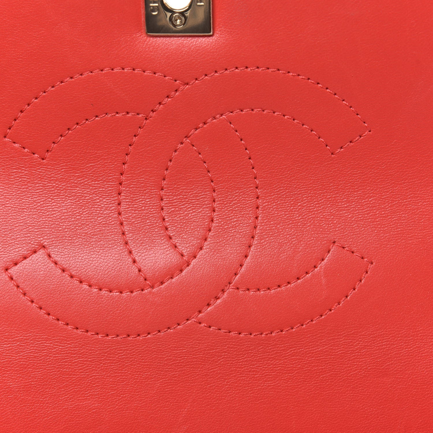 Chanel Lambskin Quilted Small Trendy CC Flap Dual Handle Bag Red 9 of 16