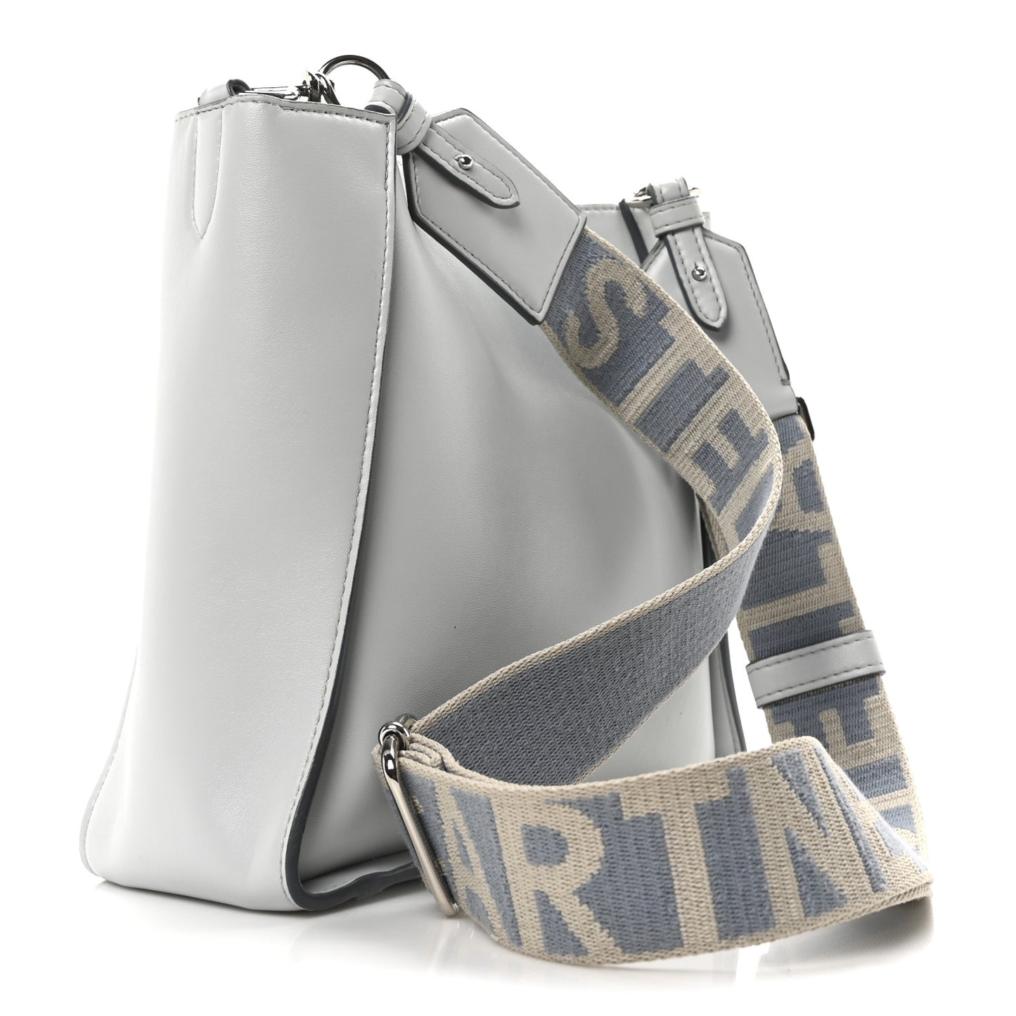 Eco Alter Nappa Perforated Logo Mini Crossbody Light Blue
