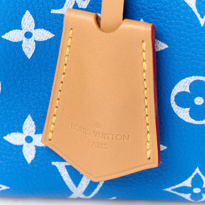 Louis Vuitton Calfskin Monogram Speedy P9 Bandouliere 25 Blue 9 of 16