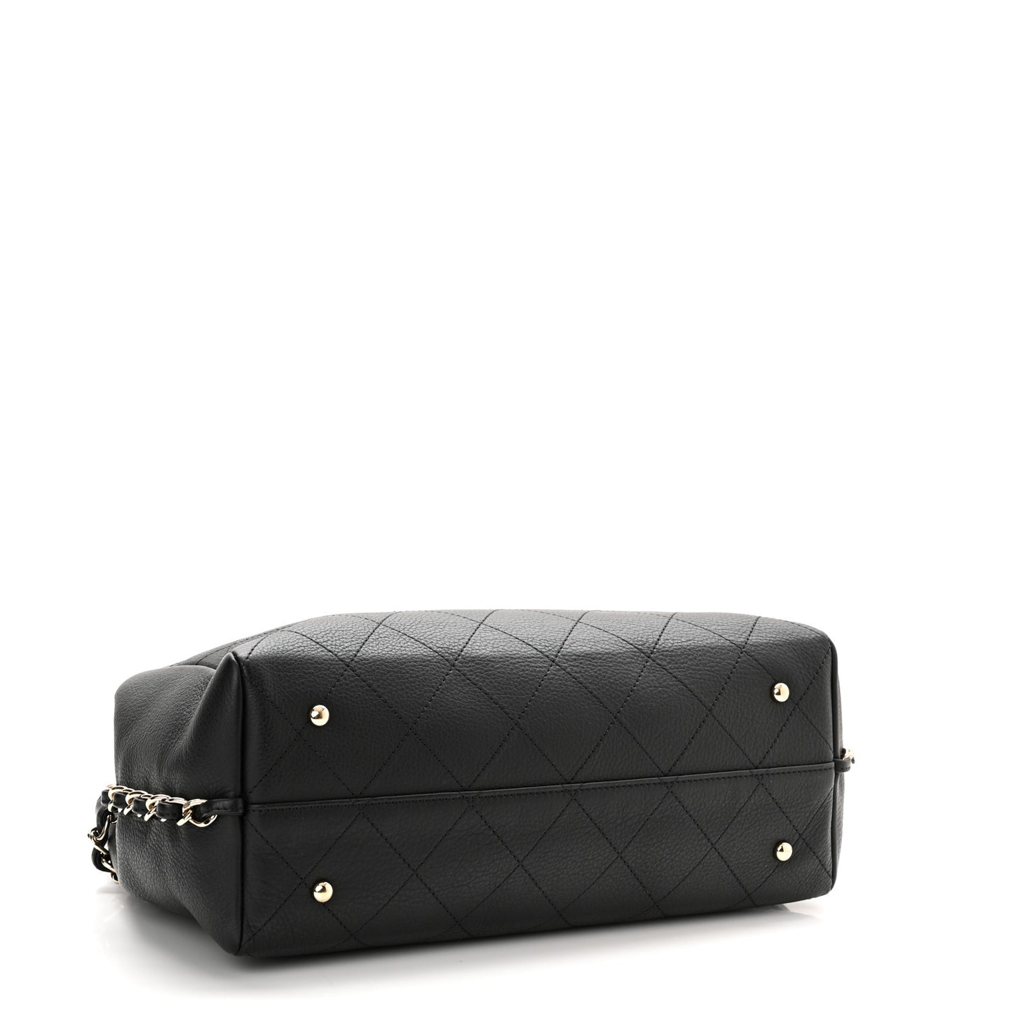 Bullskin Stitched Medium Shopping Bag Black