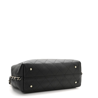 Chanel Bullskin Stitched Medium Shopping Bag Black 4 of 11