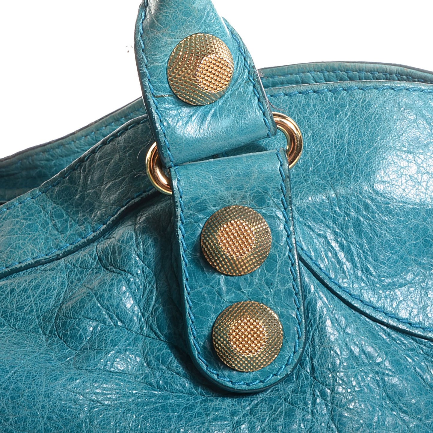 Agneau Giant 21 Gold Hardware City Turquoise