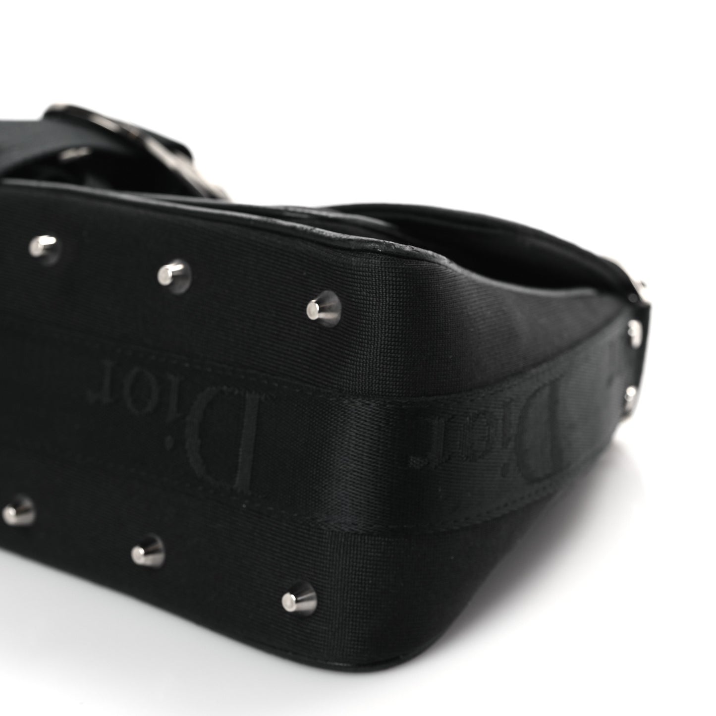 Silk Jersey Crystal Hardcore Clutch Black