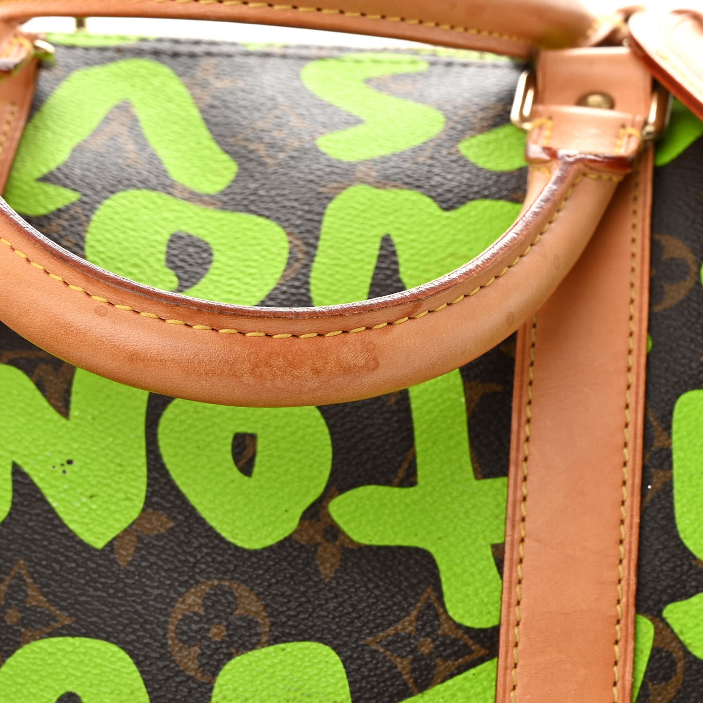 Monogram Graffiti Keepall 50 Green