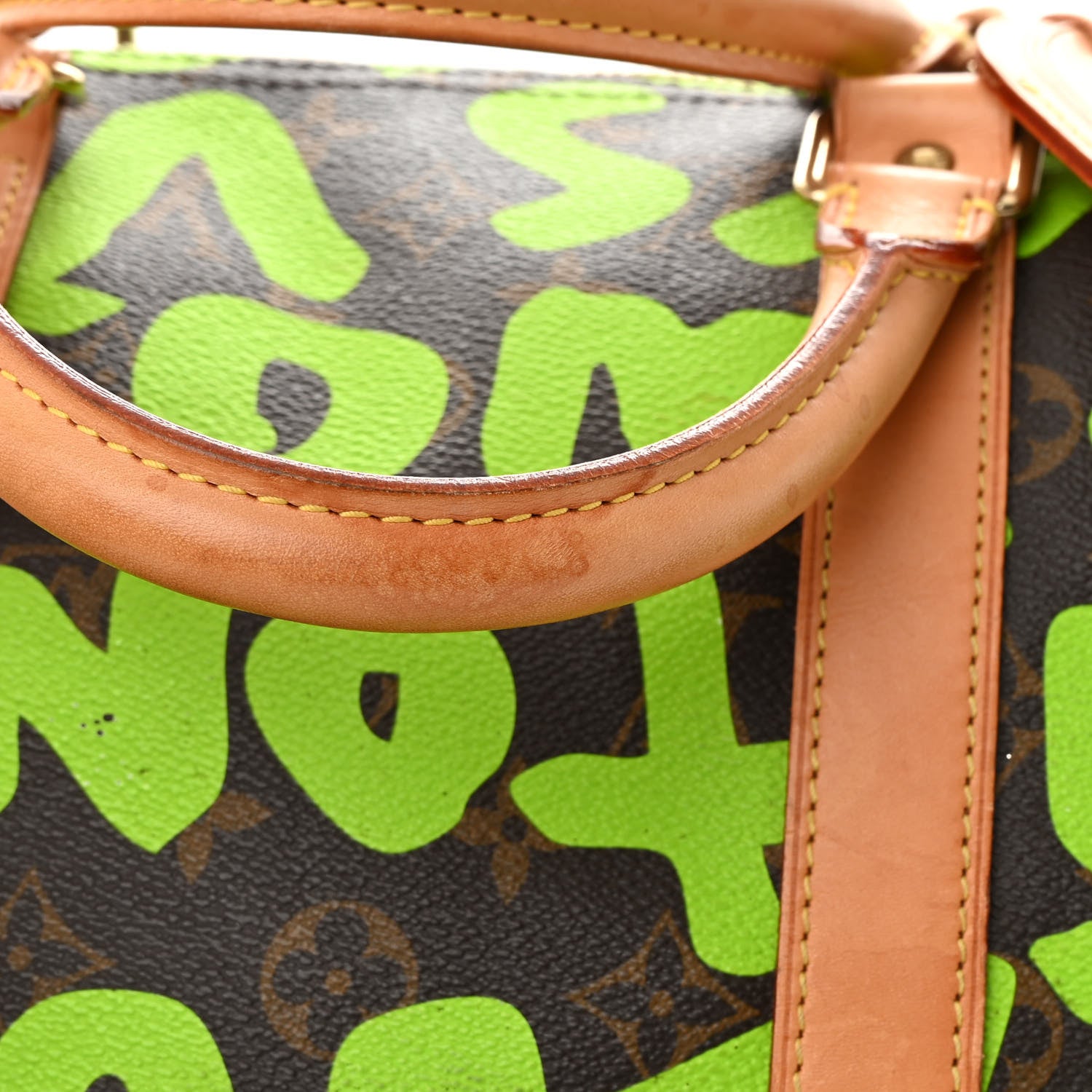 Louis Vuitton Monogram Graffiti Keepall 50 Green 14 of 17