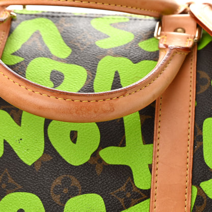Louis Vuitton Monogram Graffiti Keepall 50 Green 14 of 17