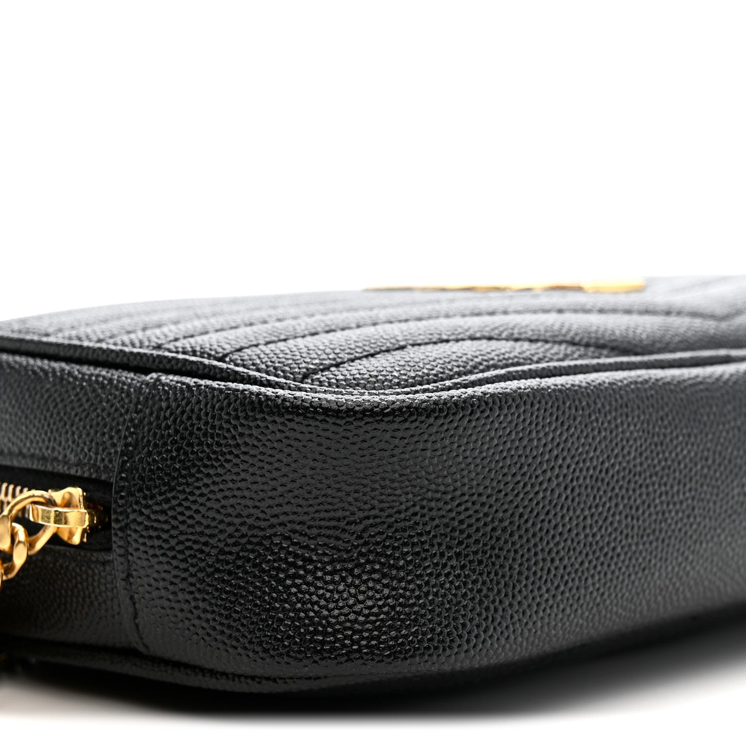 Saint Laurent Grain De Poudre Matelasse Monogram Mini Lou Camera Bag Black 9 of 11