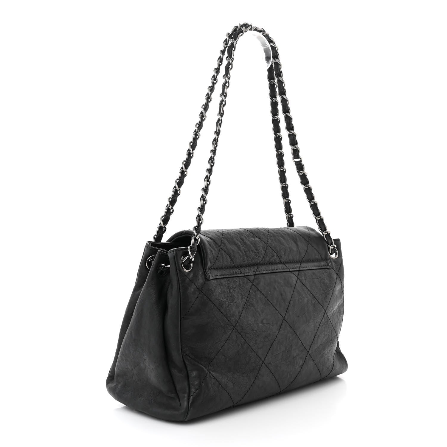 Chanel Calfskin Quilted Large Hamptons Flap Black 3 of 11