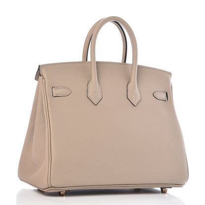 Hermes Togo Birkin 25 Gris Tourterelle 3 of 38