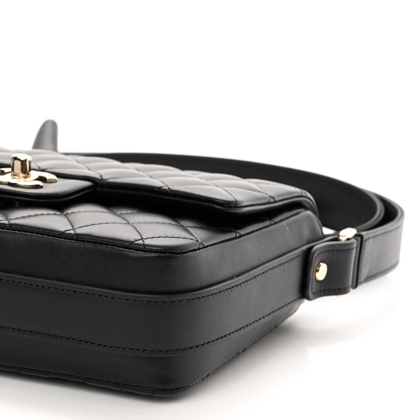 Calfskin Quilted Bolero De Chanel Flap Bag Black