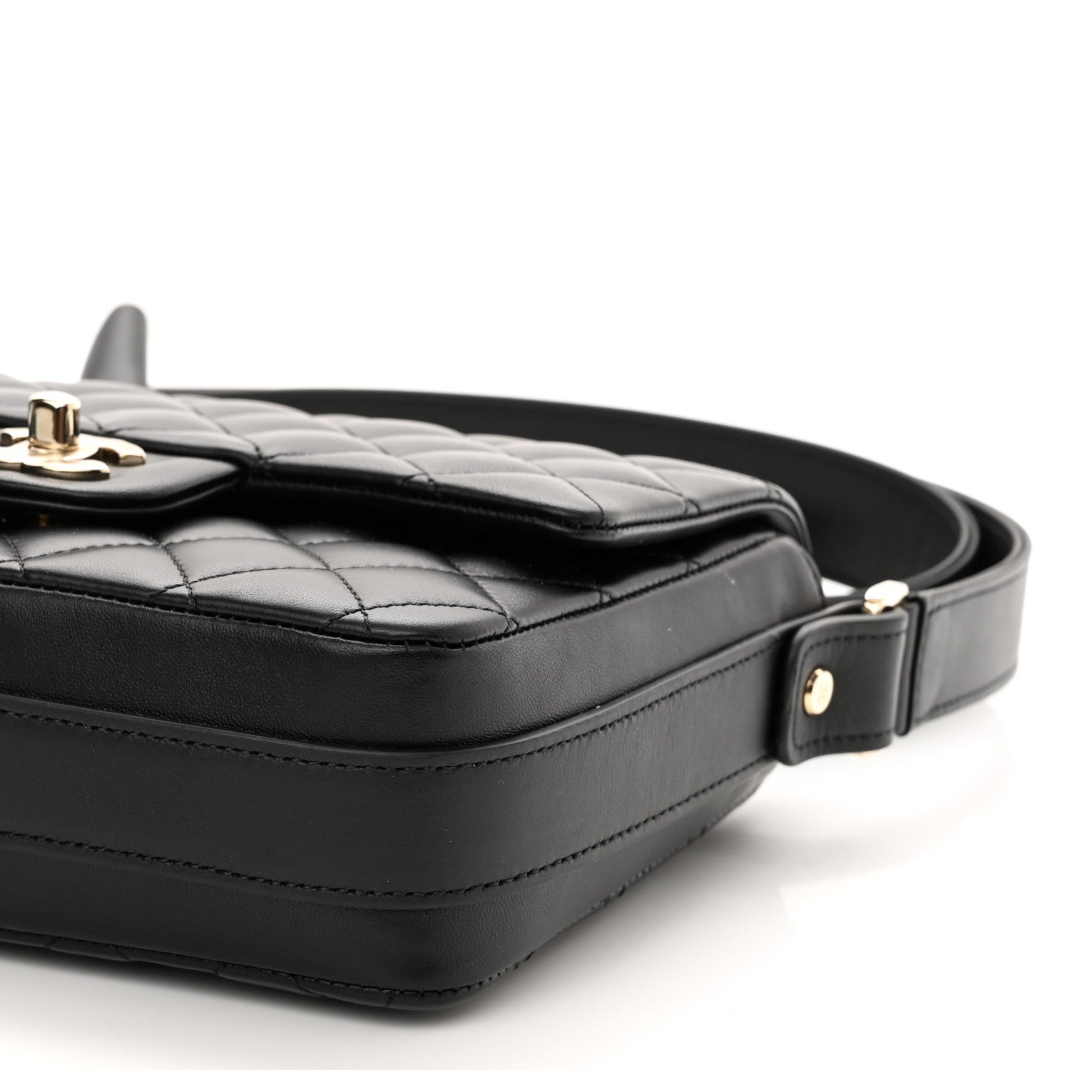 Chanel Calfskin Quilted Bolero De Chanel Flap Bag Black 10 of 10