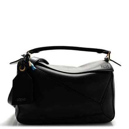 Loewe Nappa Lambskin Small Featherlight Puzzle Bag Black 1 of 9