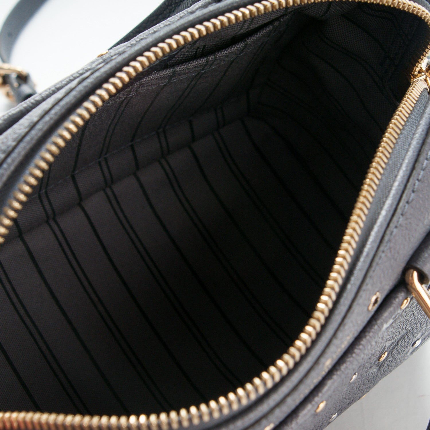 Louis Vuitton Empreinte Studded Speedy Bandouliere 20 Gris Silver 5 of 9