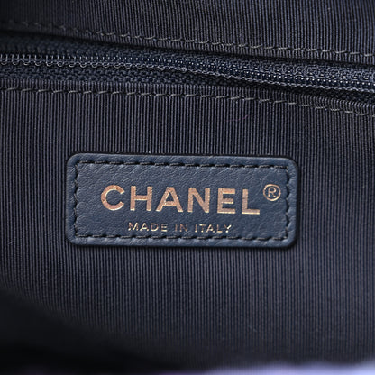 Chanel Wool Tweed CC Tote Purple Black Blue 6 of 11