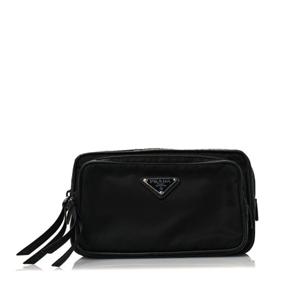 Prada Tessuto Nylon Saffiano Belt Bag Black 1 of 12