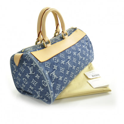 Louis Vuitton Monogram Denim Neo Speedy Blue 3 of 10