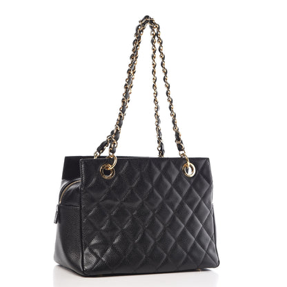 Chanel Caviar Quilted Petit Timeless Tote PTT Black 3 of 12