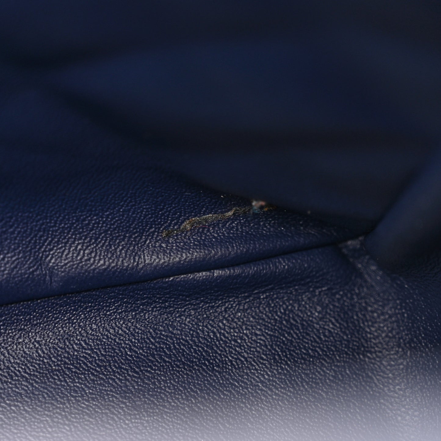 Patent Quilted Maxi Single Flap Blue