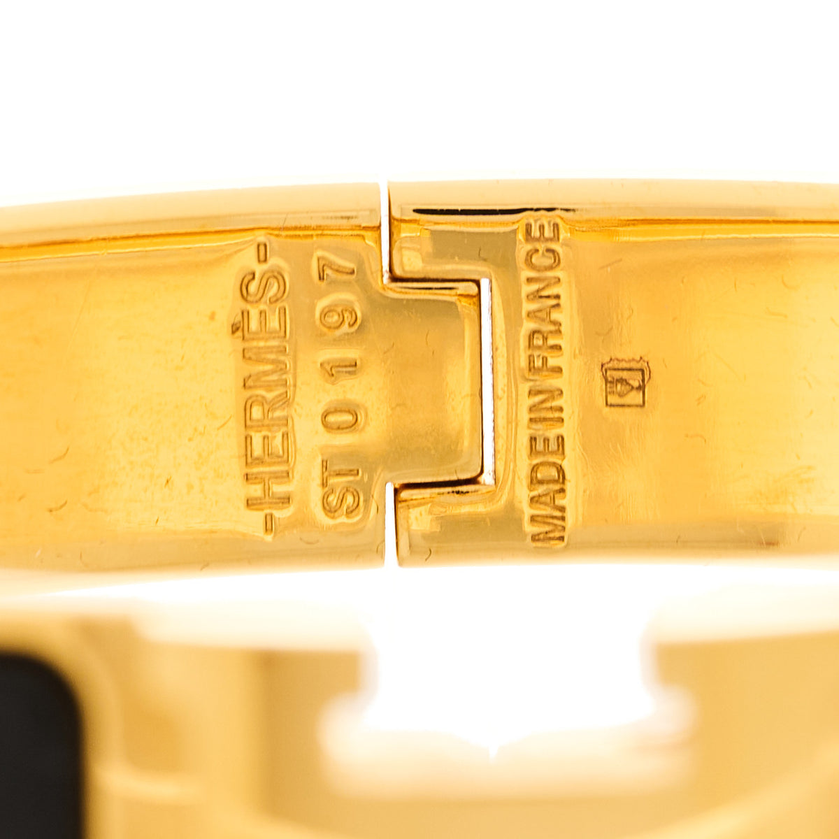 Hermes Enamel Narrow Clic Clac H Bracelet PM Black 4 of 5