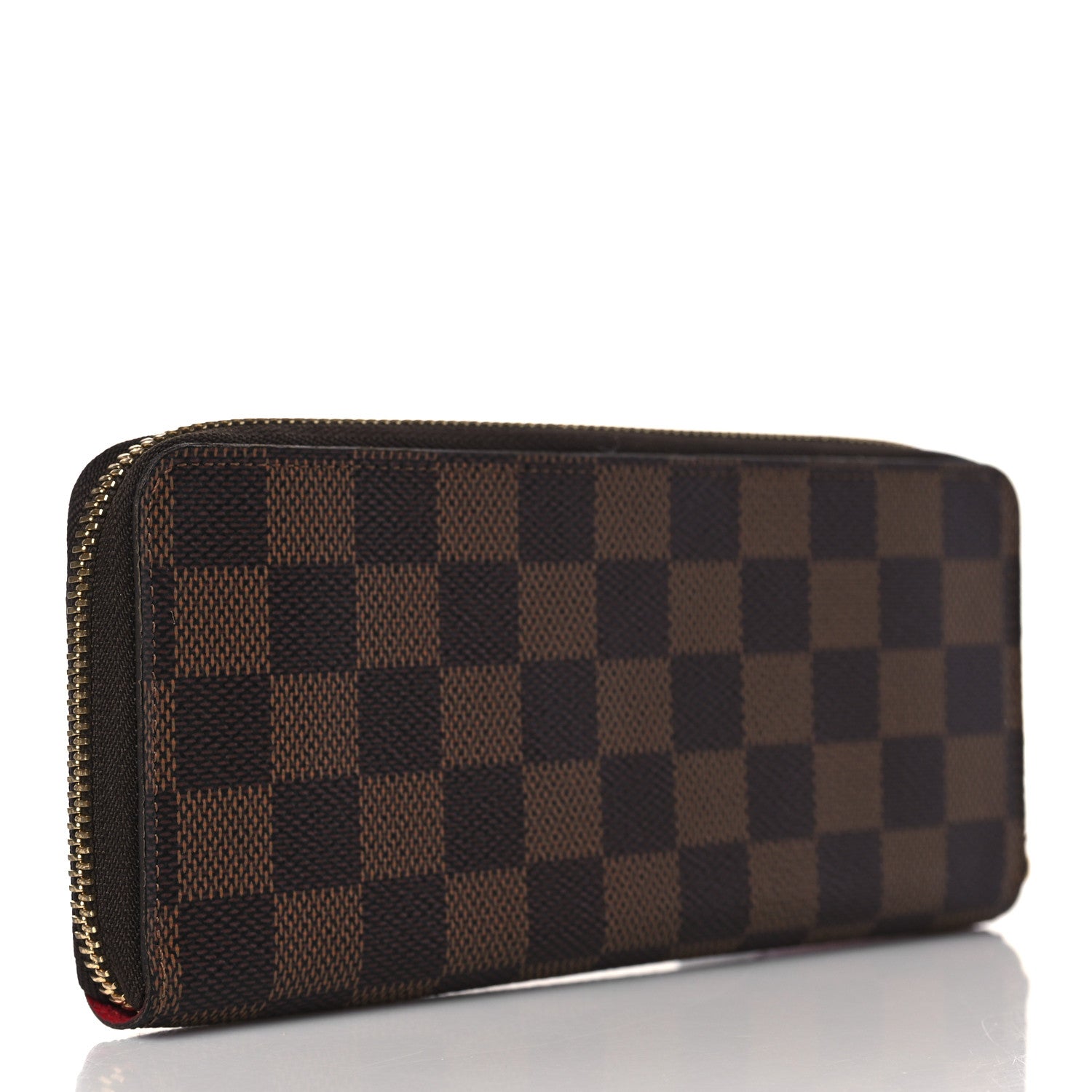 Louis Vuitton Damier Ebene Clemence Wallet Cherry 3 of 6