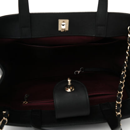 Chanel Caviar Quilted Large Business Affinity Shopping Bag Black 5 of 9