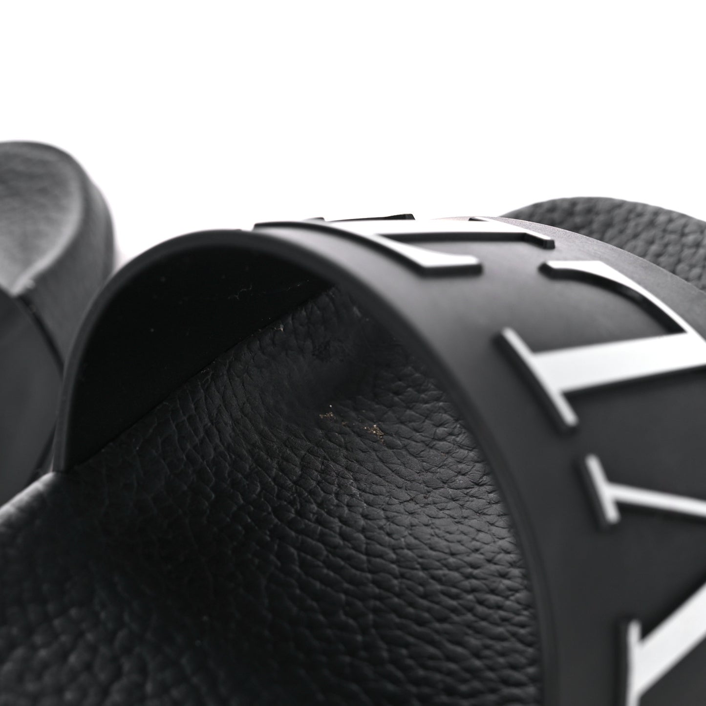 Rubber Mens VLTN Pool Slide Sandals 41 Black