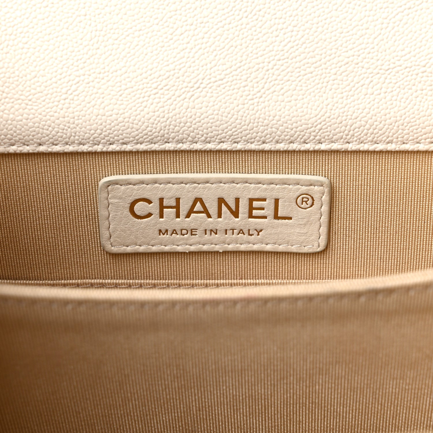 Chanel Caviar Quilted North South Boy Flap White 6 of 12