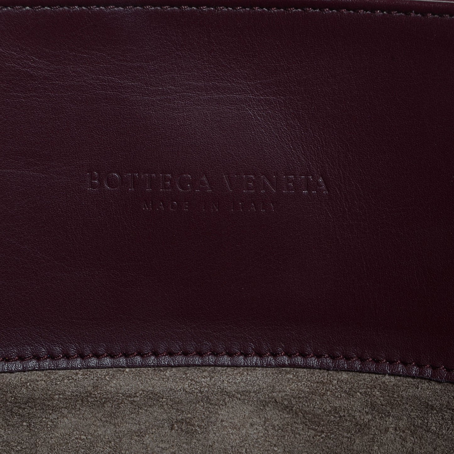 Light Calf Intrecciato Roma Bag Aubergine