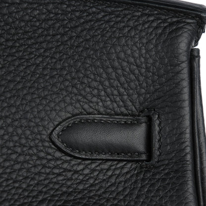 Hermes Taurillon Clemence Birkin 35 Black 22 of 23