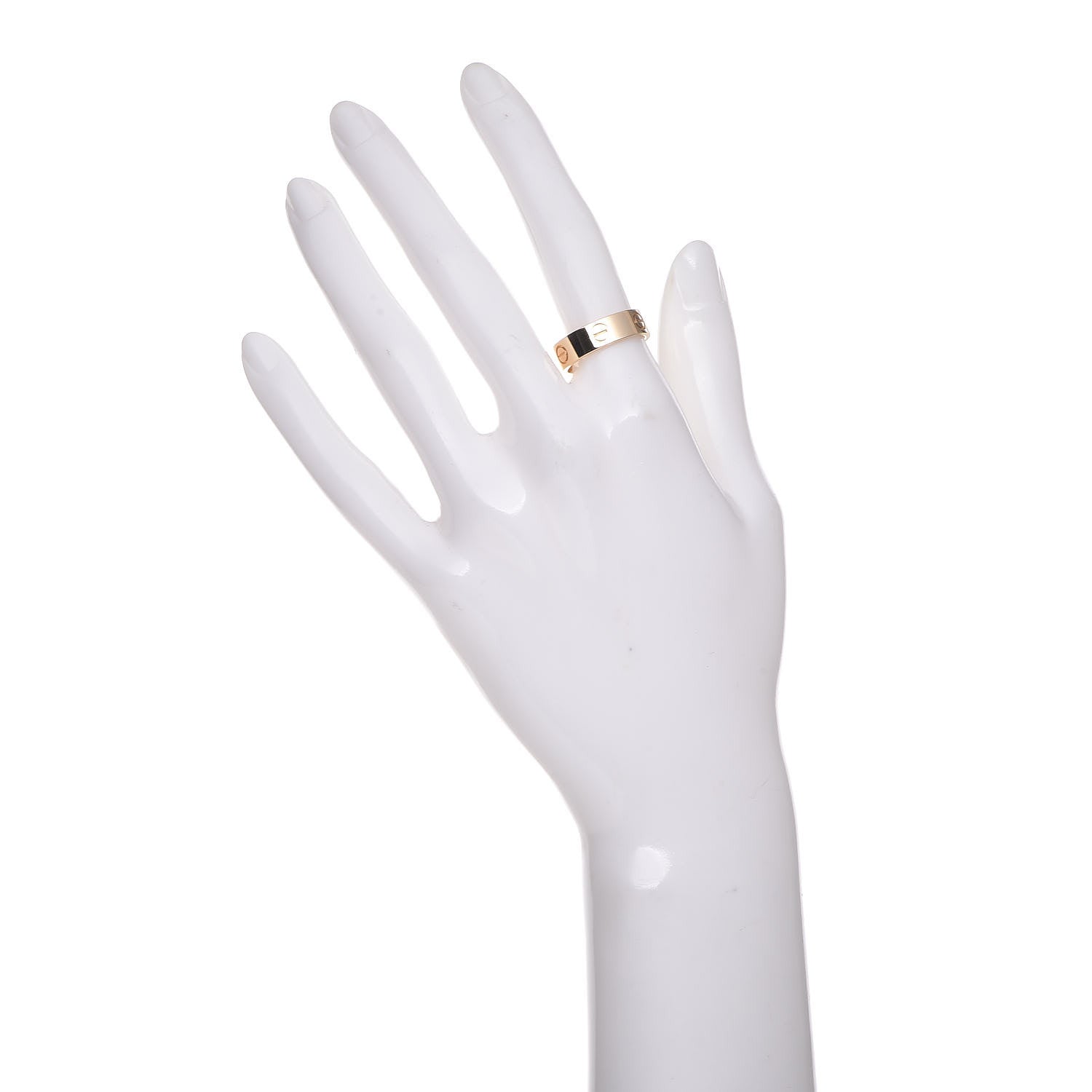 Cartier 18K Yellow Gold 5.5mm LOVE Ring 54 6.75 2 of 5